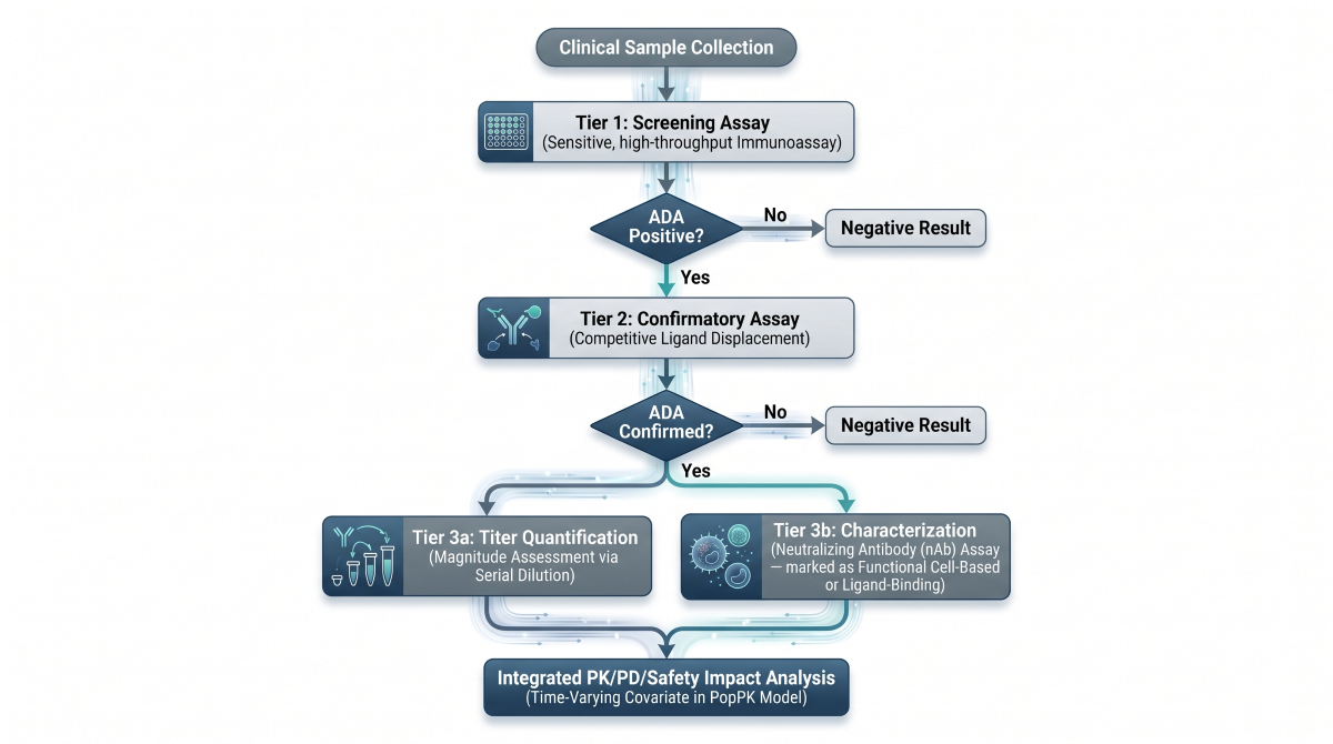 Multi-Tiered Bioanalytical Immunogenicity Assessment Cascade