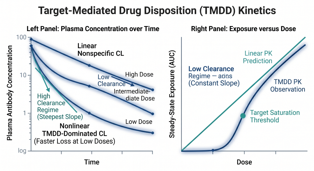 The TMDD Saturation Profile Across Ascending Dose Tiers